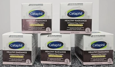 5 X CETAPHIL Healthy Radiance Whipped Day Cream FPS 30, 1,7 oz/ea Novo validade 07/2026 - Imagem 1 de 2