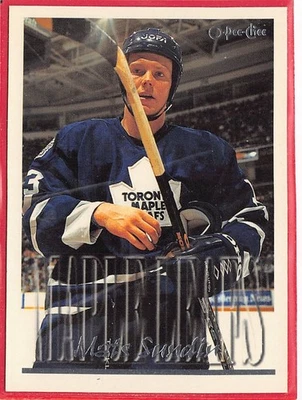 1995-96 Topps O-Pee-Chee Parallel #150 Mats Sundin - Image 1 of 2