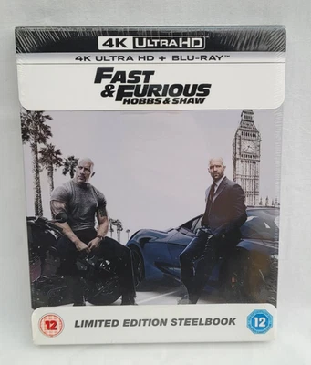 Fast & Furious Hobbs & Shaw 4K Ultra HD & Blu-Ray Limited Edition Steelbook - Image 1 of 2