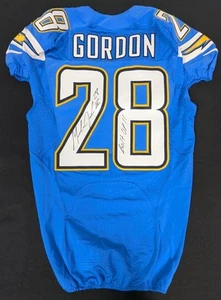 Melvin Gordon 2015 San Diego Chargers Autographed Rookie Game Issued Alternate J - Picture 1 of 8