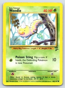 Base Set 2 - MP - Weedle 100/130 Normal US Seller - Picture 1 of 2