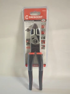 NEW! CRESCENT TOOLS 9.5” HIGH LEVERAGE COMFORT GRIP LINESMAN PLIERS, Z20509CG - Picture 1 of 2