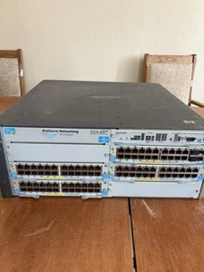 HP ProCure E5406 zl Switch J8697A w/ 1x J8726A 3x 8702A 1x J8705A. - Picture 1 of 8