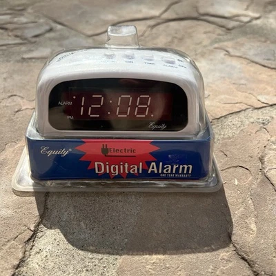 Equity Time Electronic Clock Model 30227/30228 White New Sealed 2004 - Image 1 of 4