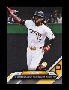 2024 Topps Now #391 Oneil Cruz/654 4th HR into River - Imagen 1 de 3