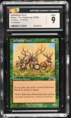 JACKALOPE HERD Exodus C CGC 9 MTG [Nostalgium] - Image 1 of 2
