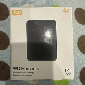 WD 4tb Elements Portable External (hard drive) - Afbeelding 1 van 4