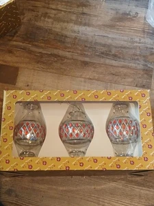dillards trimmings christmas ornaments (3) In Box Glass - Picture 1 of 4