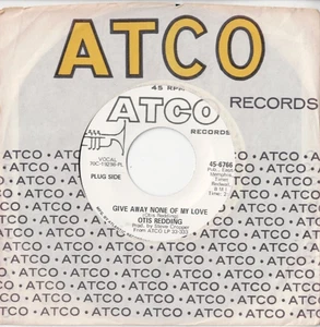 OTIS REDDING Give Away None of My Love USA 7" PROMO VINYL 1970 SOUL R&B - Picture 1 of 1