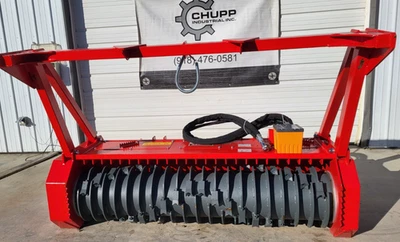 林业鼓 Mulcher 液压高流量滑移转向器附件 — 第 1/4 张图片