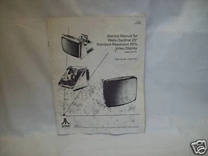 Wells Gardner 25"  Monitor Manual Original - Picture 1 of 1