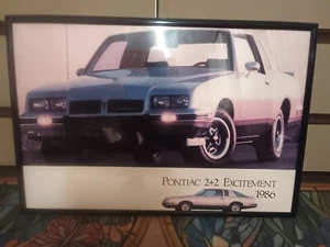 1986 Pontiac Aufregung Grand Prix 2+2 Poster 24"x 36" - Bild 1 von 3