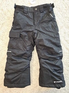 Columbia Omni-heat/ Tech Kids XXS Waterproof Ski Snow Pants Black Outgrow 8525 - Picture 1 of 15