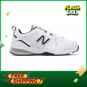 [HOT SALE] New Balance 608 v5 Men's Training Shoes(width 4E) - White with Navy - Picture 1 of 5