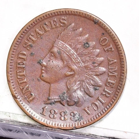 1883 Indian Cent - XF Details, Pits & Spots (49530-L) Cover