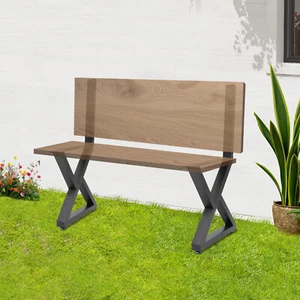 2 PIEZAS Patas de Banco, Triángulo Metal Patas de Banco, Patas de Banco con Soporte de Respaldo - Imagen 1 de 21