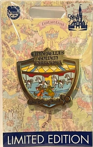 Jaq & Gus Cinderella's Golden Carrousel 50th Attraction Series WDW Disney Pin B0 - Bild 1 von 1