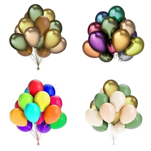 Globos mixtos de 10 pulgadas globos de cumpleaños globos fuertes arco iris helio - Imagen 1 de 69