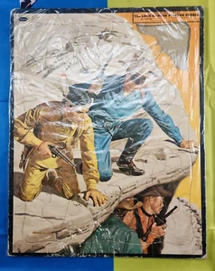 Rompecabezas de imagen del Llanero Solitario de colección por marco bandeja incrustación 1953 Whitman 11,5 x 14,5 - Imagen 1 de 6