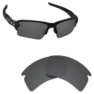 Hawkry polarisierte Ersatzgläser für Oakley Flak 2.0 XL Stealth schwarz - Bild 1 von 3