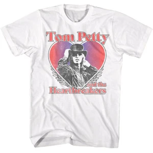 Tom Petty & The Heartbreakers Color Corazón y Top Sombrero Para Hombre Camiseta Música Rock - Imagen 1 de 5