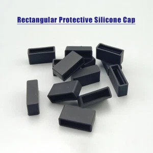 Rectangular Protective Silicone Cap Elastic Rubber Sleeve Soft Rubber Sheath - Picture 1 of 8