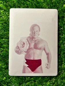 Larry Zbyszko 2016 Topps WWE Heritage Card #33 Magenta Printing Plate Card 1/1 - Picture 1 of 3