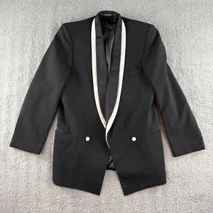 Raffinati Herren Schwarz Blazer Sakko Anzug Zweireiher Schalkragen Größe 40 - Bild 1 von 8
