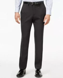Kenneth Cole Reaction Black Men's Gabardine Stretch Slim Pants NWT 30x32 - Picture 1 of 7