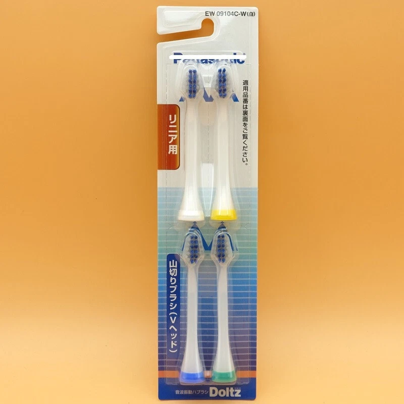 4x Cabezales en V de cepillo de dientes Doltz EW09104C-W para Panasonic EW1000 EW1011 EW1013 EW1021 Foto 1 de 1