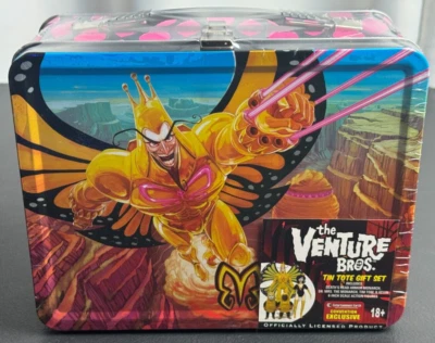 Bif Bang Pow! - The Venture Bros. The Monarch & Dr. Mrs. Tin Tote Gift Set - New - Image 1 of 4