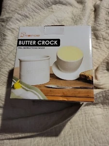 Priority Chef weißer Steinzeug Buttertopf NEU - Bild 1 von 5