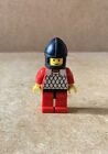 LEGO, Minifigure: Castle | Scale Mail - Red, Black Chin - Guard, cas161