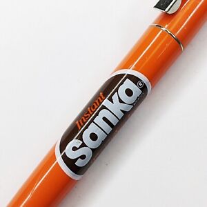 1970s Sanka Instant Decaf Real Coffee Orange Ballpoint Pen 97% Caffeine Free G42