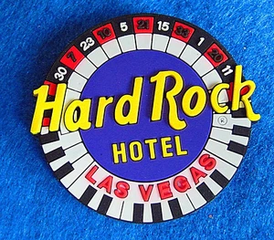 LAS VEGAS HOTEL CASINO ROULETTE RAD GUMMI KLAVIER KÜHLSCHRANKMAGNET Hard Rock Cafe - Bild 1 von 1