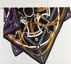 70 Cashmere And 30 Silk Wrap Scarf Belt Dots Print Double Face Square Shawl 53
