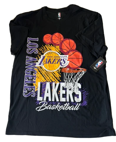 Los Angeles Lakers  Playoff T-Shirt, Men’s Size 1X, With Socks, Official NBA Cover