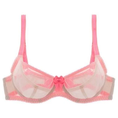 Claudette Dessous Mesh Full Coverage Bra CD2000 Blondie (Nude & Pink) - Image 1 of 4