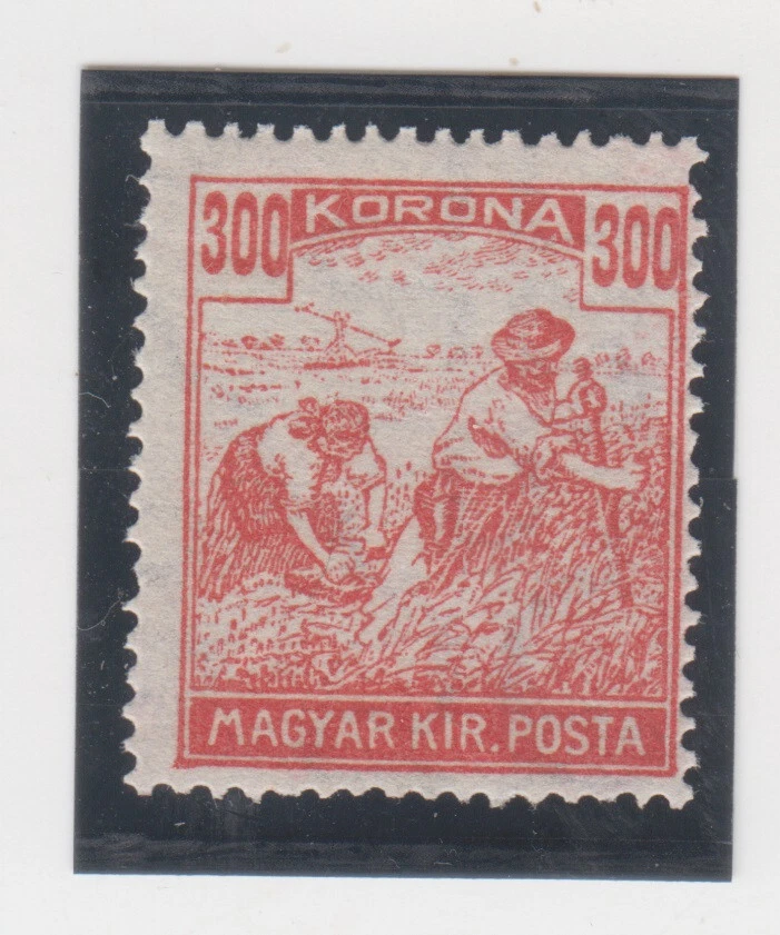 HUNGARY 1924. 300 korona. Reaper, Harvester.  MLH Sc# HU 359 - Image 1 of 1