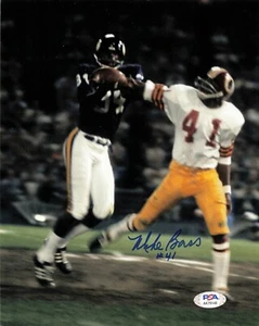 Mike Bass Washington Redskins signed Autogramm 8 x 10 Foto PSA DNA - Bild 1 von 2
