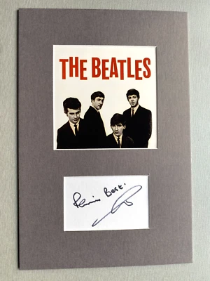 PETE BEST 'Beatles' signed Briefkarte/Passepartout 20x30 Autogramm - Bild 1 von 2