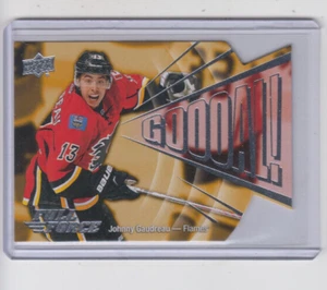 15/16 UD Full Force Calgary Flames Johnny Gaudreau GOOOAL! card #G-JG - Picture 1 of 2