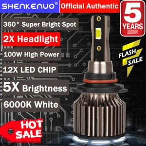 For Dodge Charger 2016-2019 6000K White 9005 LED Headlight Bulb High/Low Beam Q7 - Foto 1 di 21