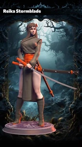 Dungeons and Dragons, DND giocabile - Reika umano - samurai, combattente, guerriero - Foto 1 di 7
