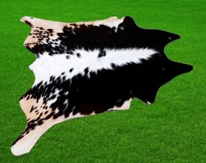 New Cowhide Rugs Area Cow Skin Leather 12.81 sq.feet (41"x45") Cow hide U-3214