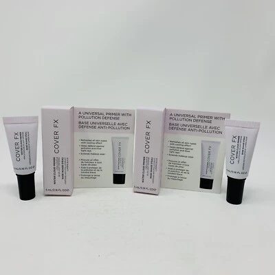 2x Cover FX Water Cloud Primer + защита от загрязнения и синего света 5 мл каждый NIB - Изображение 1 из 3