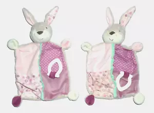 WIE NEU* 2 Topomini Ernstings family Hase Häschen rosa Schmusetuch Schnuffeltuch - Bild 1 von 8