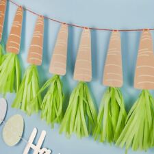 Carrot Tassel Garland | Peter Rabbit Easter 1st Birthday Party Decorations 2m
