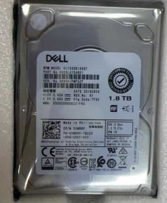 New Dell  1.8TB 10K 12Gbps SAS 2.5'' 512e HDD 00WRRF 0WRRF Hard Drive - Image 1 of 4