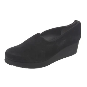 ROBERT CLERGERIE 7.5 NALOH Black Loafers Suede Platform IT 37.5 $575 - Picture 1 of 5